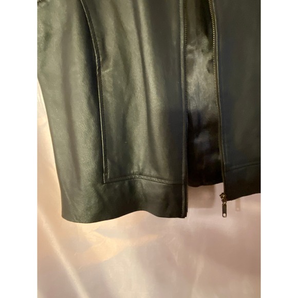 *Stephanie Andrews Black  Leather Vest size L - Picture 2 of 9